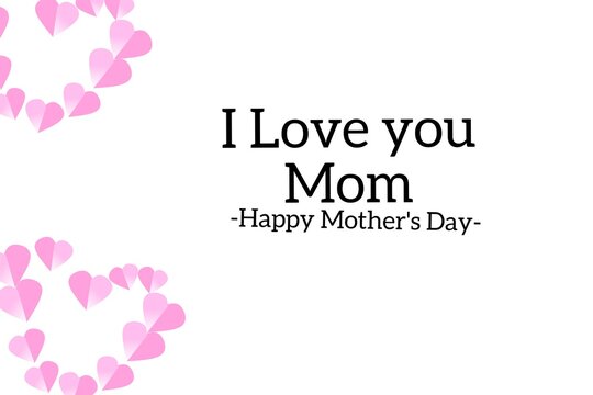 Mother's day greeting card. Mother's Day is celebrated on May 8. Vector banner with background isolated elements. Design for happy mother's day. Vector illustration.