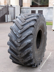 A worn car tire is environmental pollution ecological problems