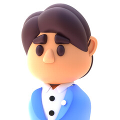 Businessman in 3D Rendered Graphic