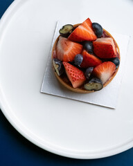 tartlet with strawberries