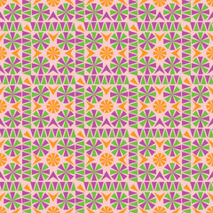 Colorful seamless abstract flower pattern