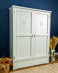 DIY furniture painted in color after renovation
