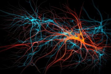 Neuron Cells Sending Signals Throughout The Body