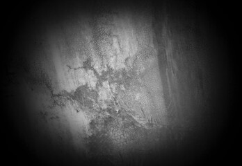 Old wall texture cement dark black gray background abstract grey color design are light with white gradient background.