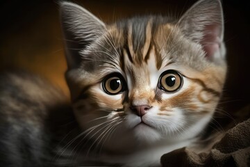 Fototapeta premium Cute domestic cat