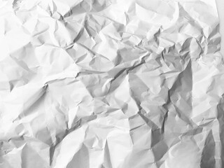 Fototapeta premium Crumpled paper background for copy space. Paper texture overlay for mockup