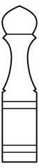 Simple peppermill/saltmill illustration. Transparent PNG design element for websites, print and other graphics.