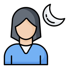 Night Mode Line Color Icon