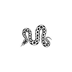 ILLUSTRATION PYTHON SNAKE VECTOR LOGO 
