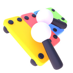 Xylophone in 3D Rendered Graphic