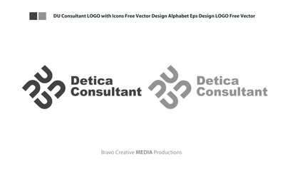 Consultant LOGO with Icons Free Vector Design Alphabet Eps Design LOGO Free Vector
