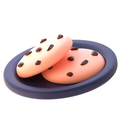 Cookie in 3D Rendered Graphic