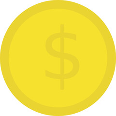 a symbol of yellow coins
