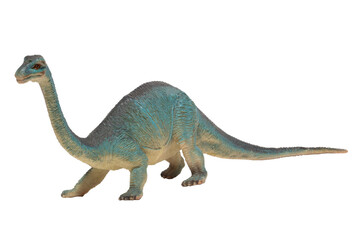 A long necked worn out toy dinosaur. Brachiosaurus.