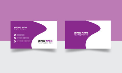 Fototapeta premium marketing minimal print print-ready professional simple standard template trendy yellow card design cyan line minimalist modern, personal, personal card photoshop template print trendy both side card