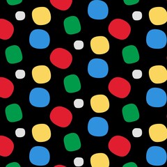 Web Pattern abstract colored circles on a black background.