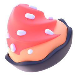 Meringue in 3D Rendered Graphic