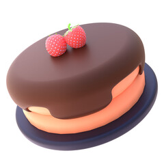 Pancake in 3D Rendered Graphic