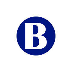 Capital letter B Template for emblem, logos and monograms