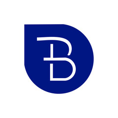Capital letter B Template for emblem, logos and monograms