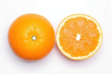 orange on white background