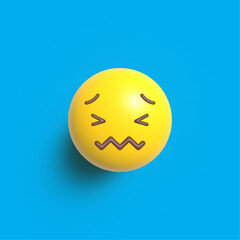 Confounded Face, Vector 3D Design Art