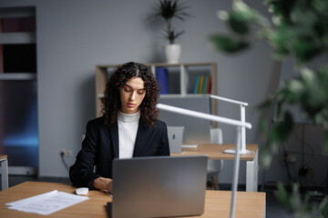 Businesswoman office workplace entrepreneur