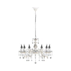 crystal chandelier for the interior isolated on white background, home lighting, 3D illustration, cg render