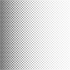 Gradient pattern of plus shapes. Abstract halftone background.