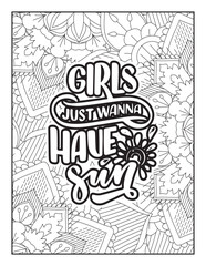 Affirmative quotes coloring page. Positive quotes. Coloring book for adults. Typography design. Hand drawn with inspiration word. Quotes Coloring. motivational quotes coloring pages design. quotes