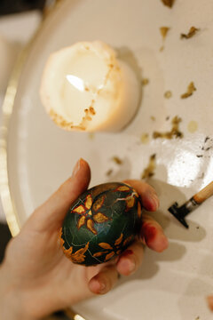 Paschal egg. Folk tradition. Christian. Springtime