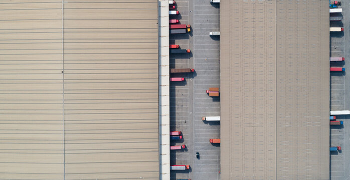 Trucks at Warehouse