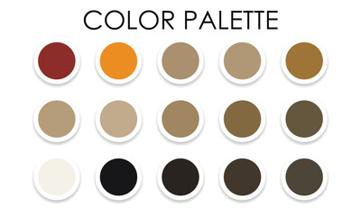 Universal color palette for design 2023. Vector illustration