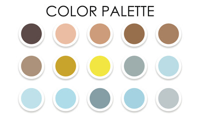 Universal color palette for design 2023. Vector illustration