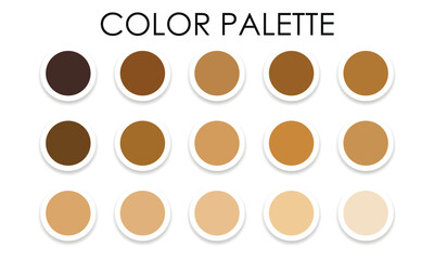 Universal color palette for design 2023. Vector illustration