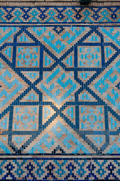 Registan mosaic pattern design 