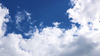 Clouds on blue sky