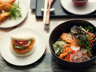 A Japanese lunch or dinner. 