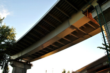 Fototapeta na wymiar Bridge under construction
