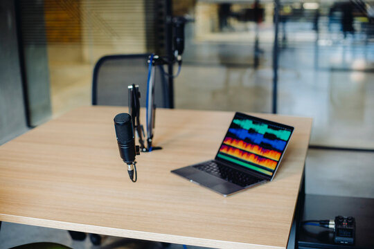 Simple podcast studio 