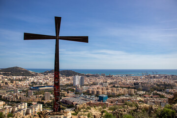 cross on the top of the hill