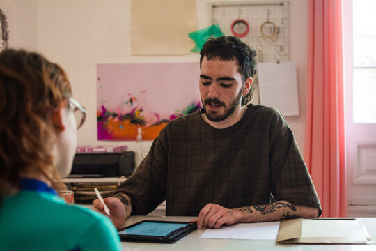 Tattoo studio interview