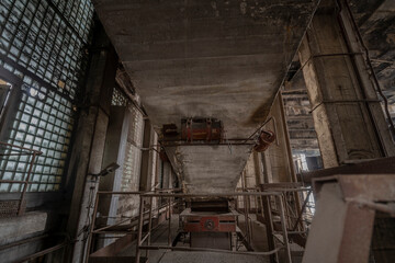 The abandoned Inota power plant - a former thermal power plant located in the town of Inota, Hungary