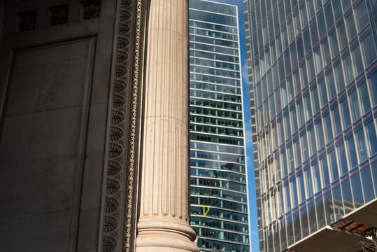 Eclectic architecture corner