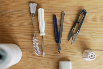 Sewing equipment handmade