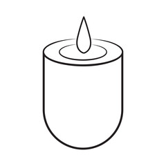 Modern candle vector icon design. Flat icon.