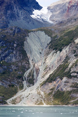 Glacier Bay National Park Colorful Rocky Cliff