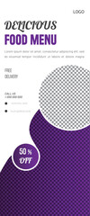 Special Delicious Food Menu Creative Social Media Web Banner Design Template