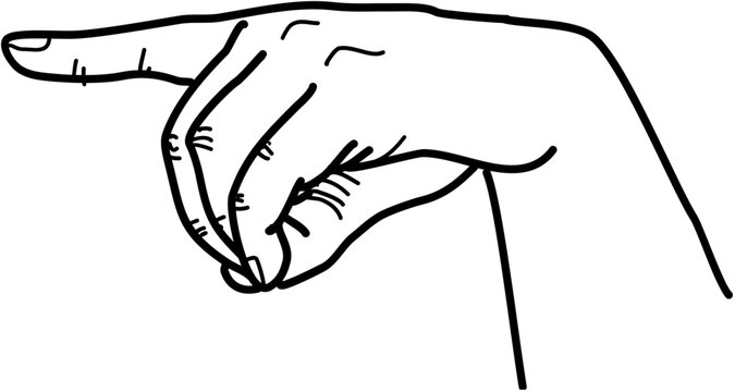 lingua italiana segni Italy sign language alphabet in vector LIS lettera p