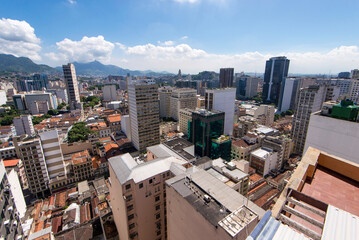 Fototapeta na wymiar Financial Buildings in Downtown Rio de Janeiro